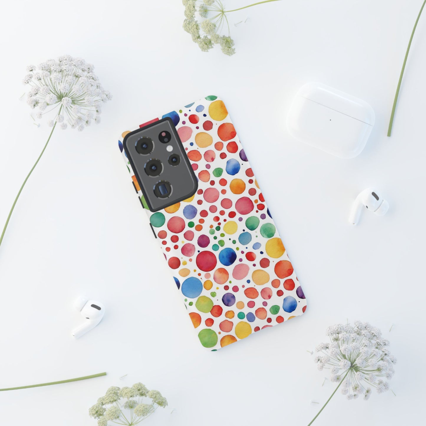 Polka dot drop | Tough Cases | Phone Case | IPhone | Samsung | Protective Phone Case | Phone Protector | Cute Phone Cover