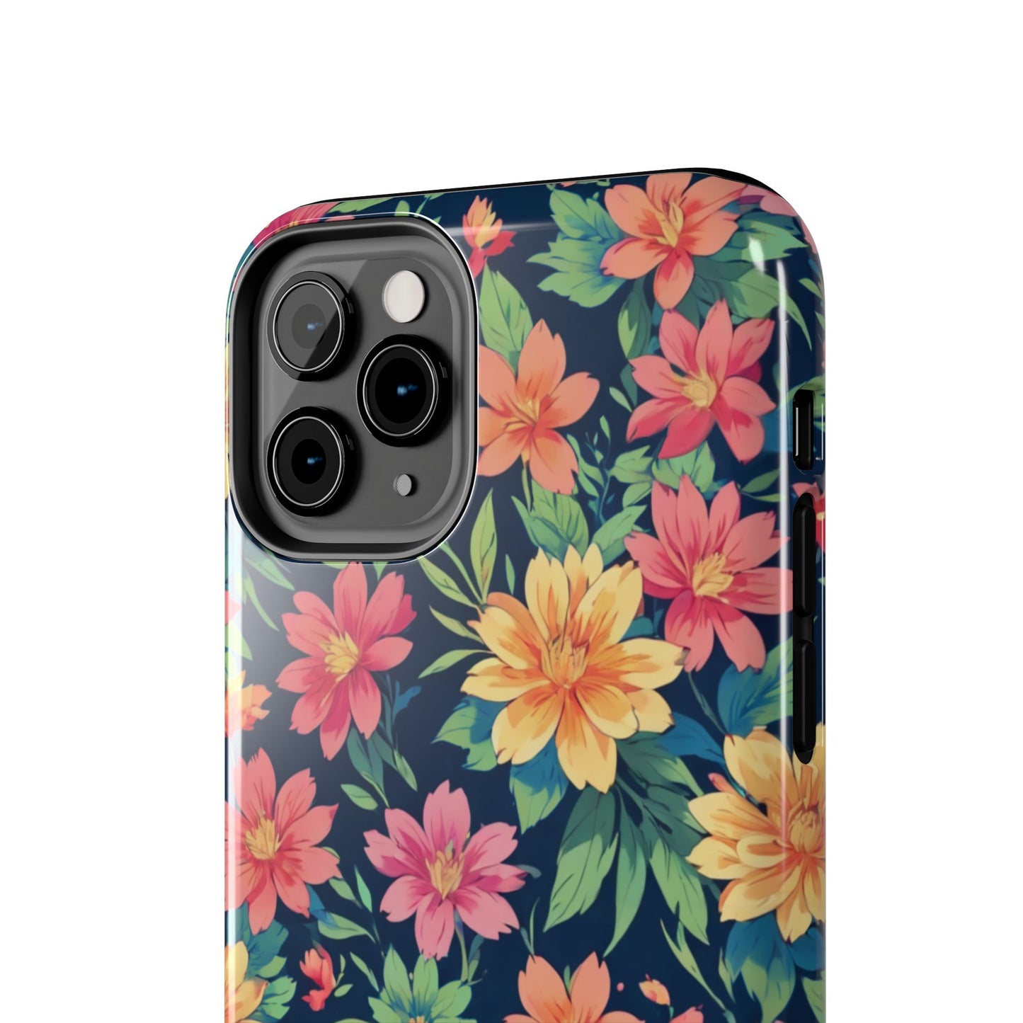 Tropical flowers Tough Phone Cases