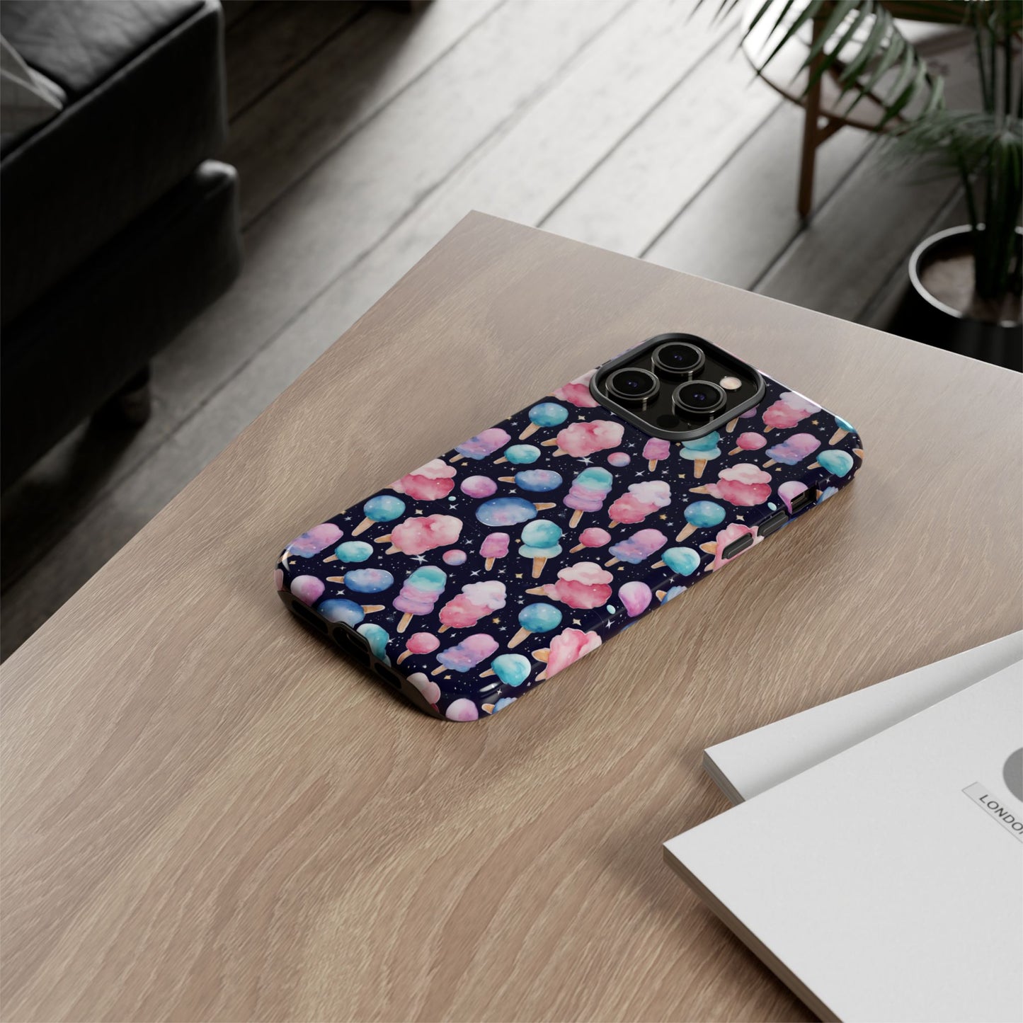 Cotton Candy Space Explosion Tough Case For iPhone Samsung