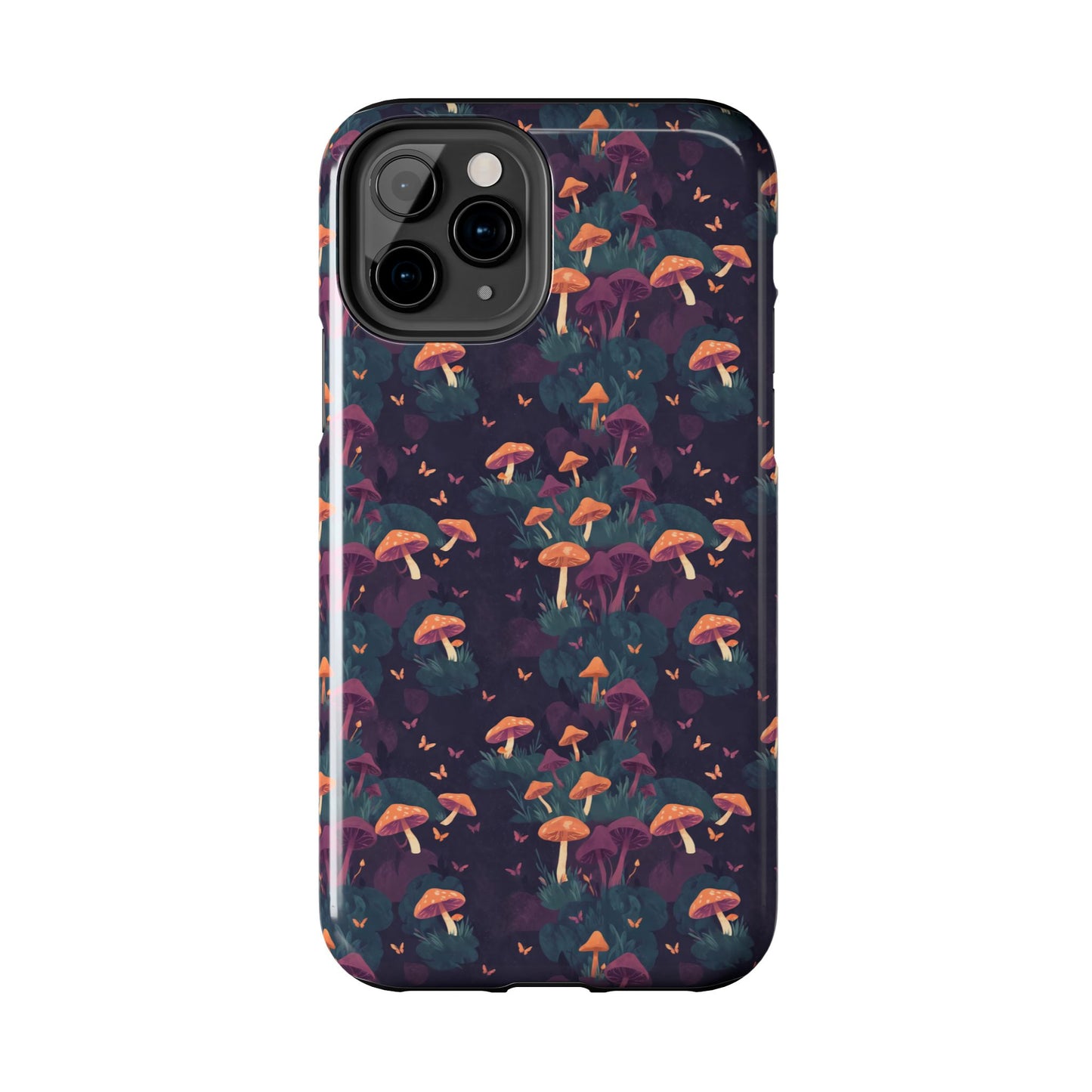Witchy Mushroom And Moth IPhone Case | Witchy Phone Case | Mushroom Phone Case | Hippie Mushrooms | Night Moths