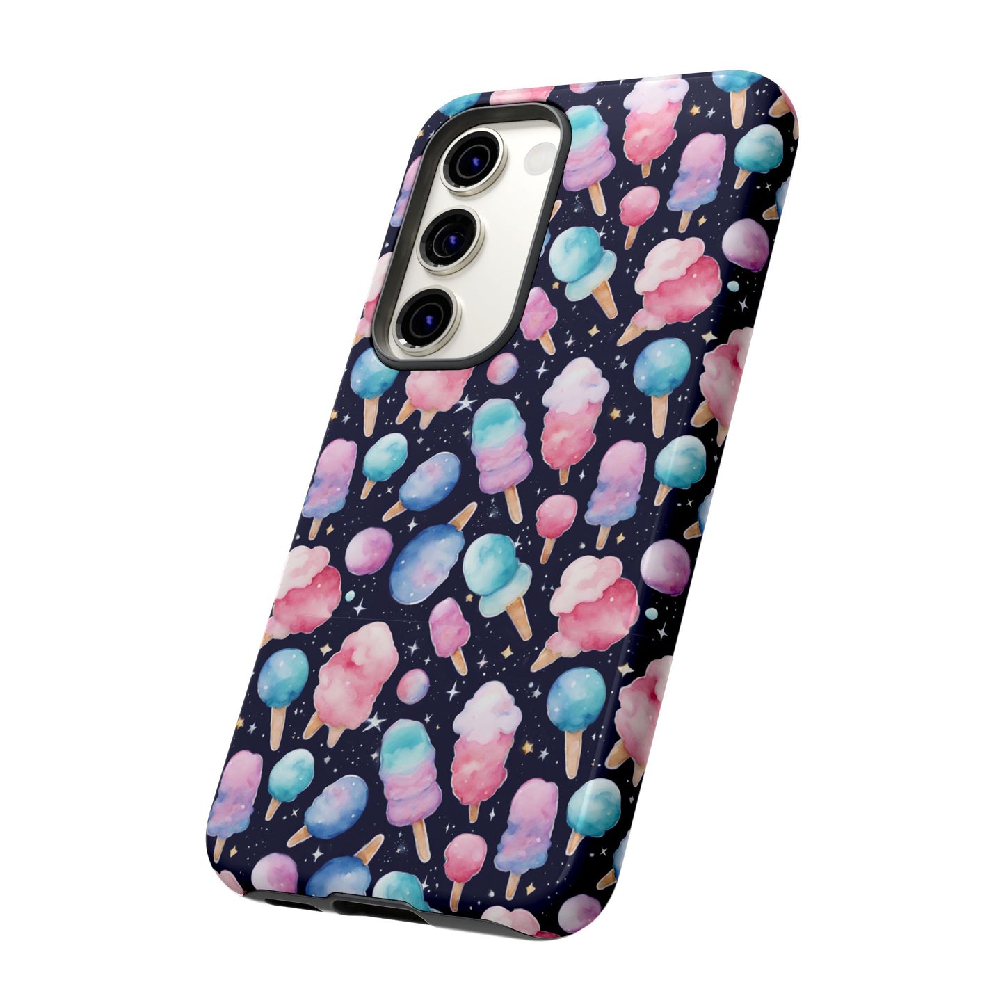 Cotton Candy Space Explosion Tough Case For iPhone Samsung