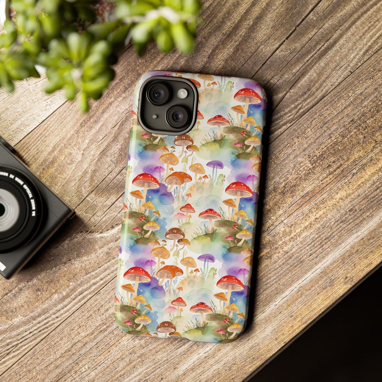 Mushroom Phone Case | Shroom Phone Cover | Hippie Themed Phone Case | Cute mushroom Pattern | Tough Case