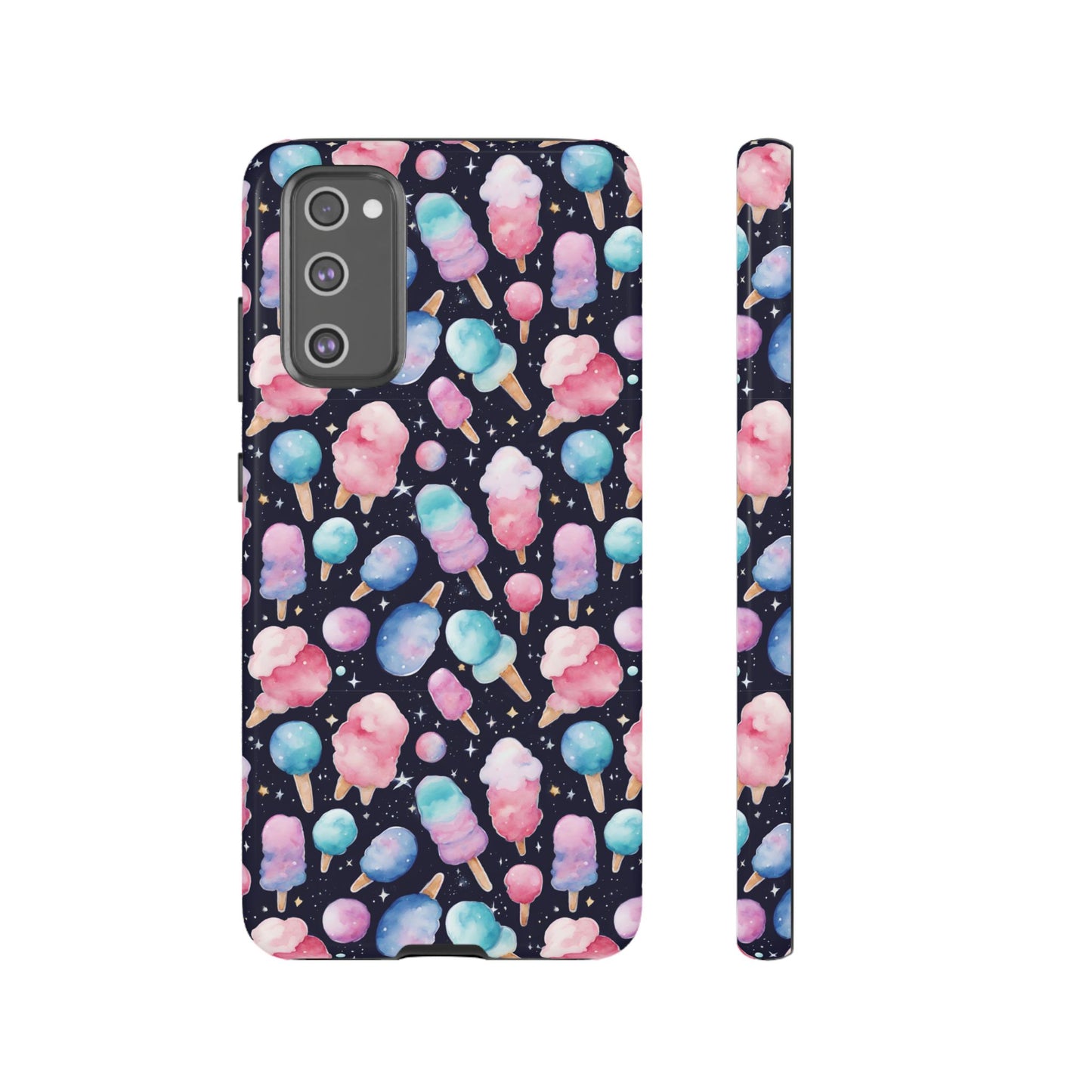 Cotton Candy Space Explosion Tough Case For iPhone Samsung