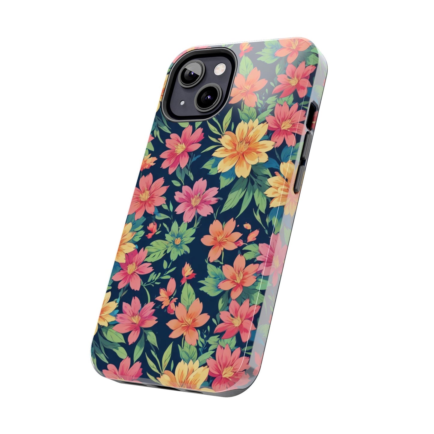 Tropical flowers Tough Phone Cases