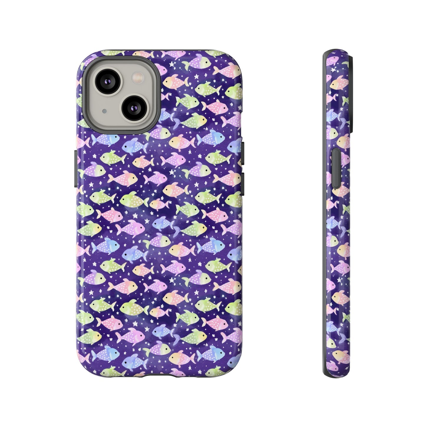 Fish And Stars | Tough Cases | Phone Case | Protective Cover | Ocean Themed | Sea Themed | Cute Phone Cover | Colorful