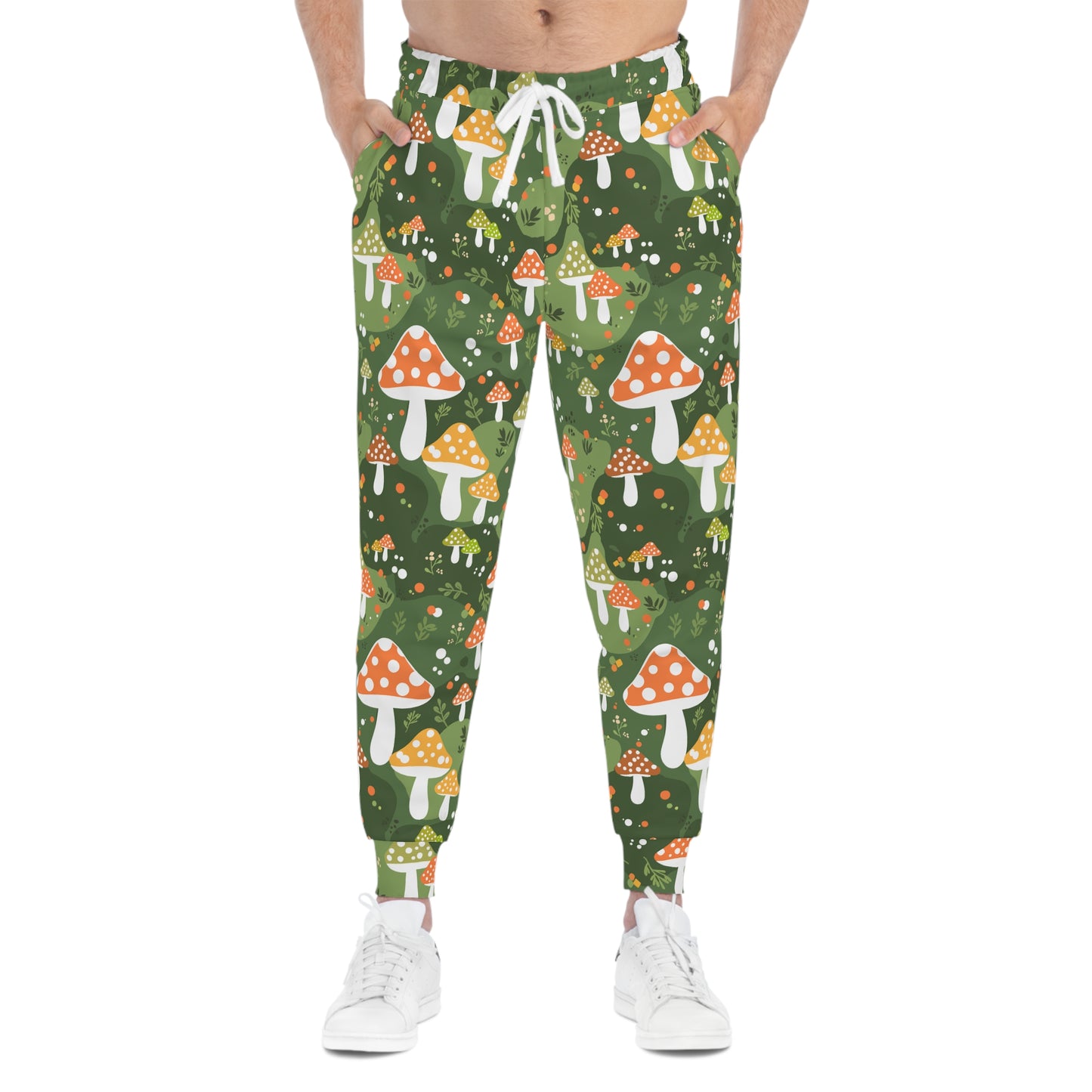 Mushroom Print Joggers - Cozy Lounge Pants, Fun Gift for Nature Lovers, Perfect for Home or Outdoor Adventures