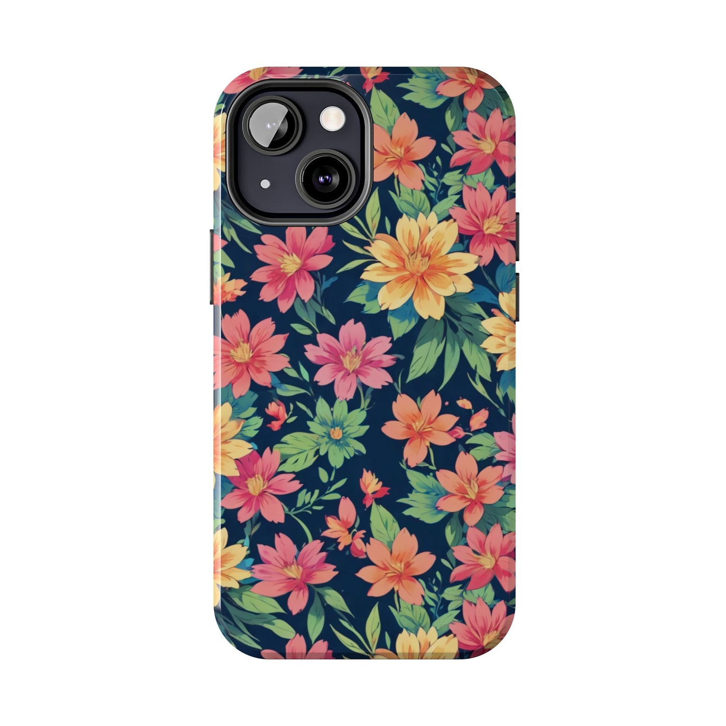 Tropical flowers Tough Phone Cases