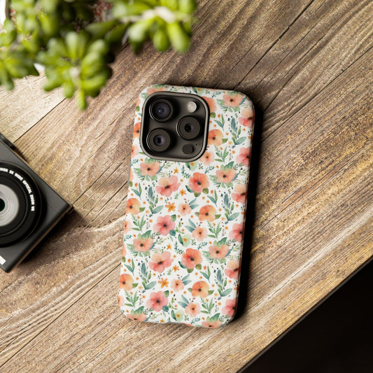 Watercolor Floral Print | Tough Cases | IPhone Case | Samsung Case | Flower Phone Case | Floral Case