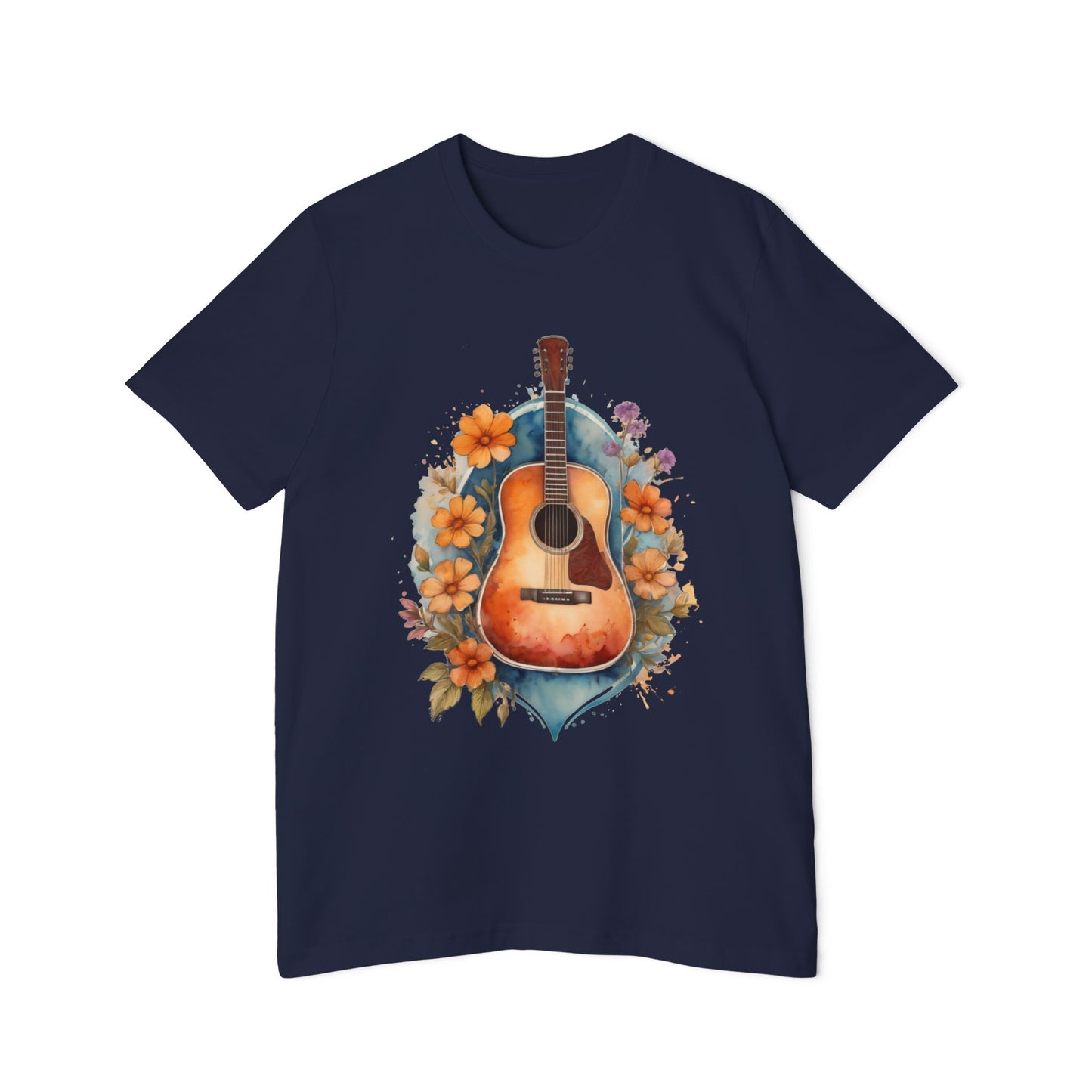Retro Guitar Tshirt | 70s Style Guitar Tee | Guitar Tshirt | Vintage Boho Shirt | Music Lover Shirt | musician gift | Gift For Friend