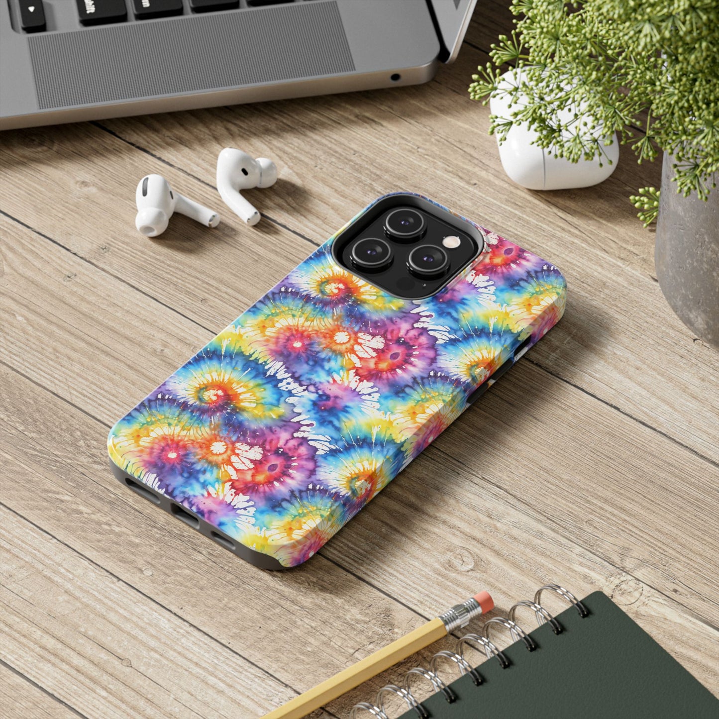 Rainbow Tye Dye Phone Case | Hippie Rainbow Phone Case | Boho Tye Dye | Tough Phone Case | Cute Rainbow Phone Case