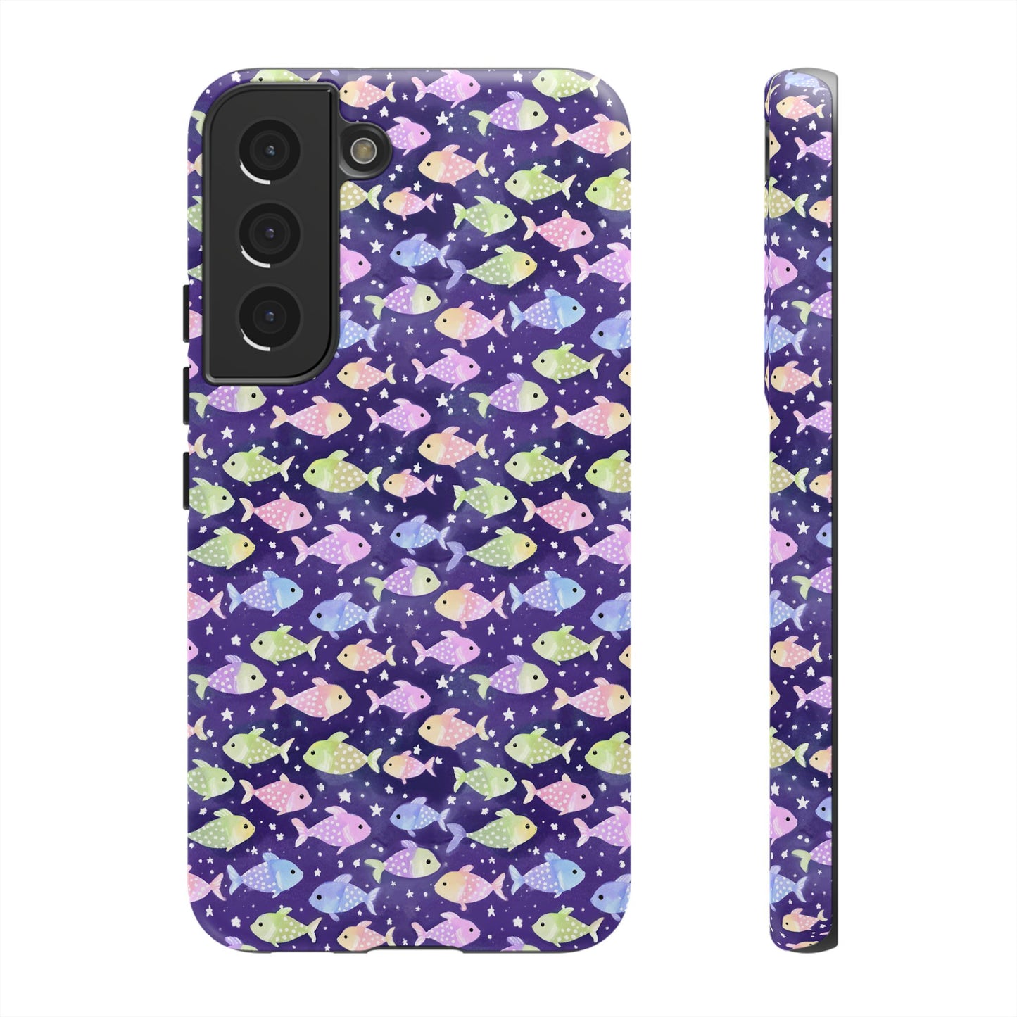 Fish And Stars | Tough Cases | Phone Case | Protective Cover | Ocean Themed | Sea Themed | Cute Phone Cover | Colorful