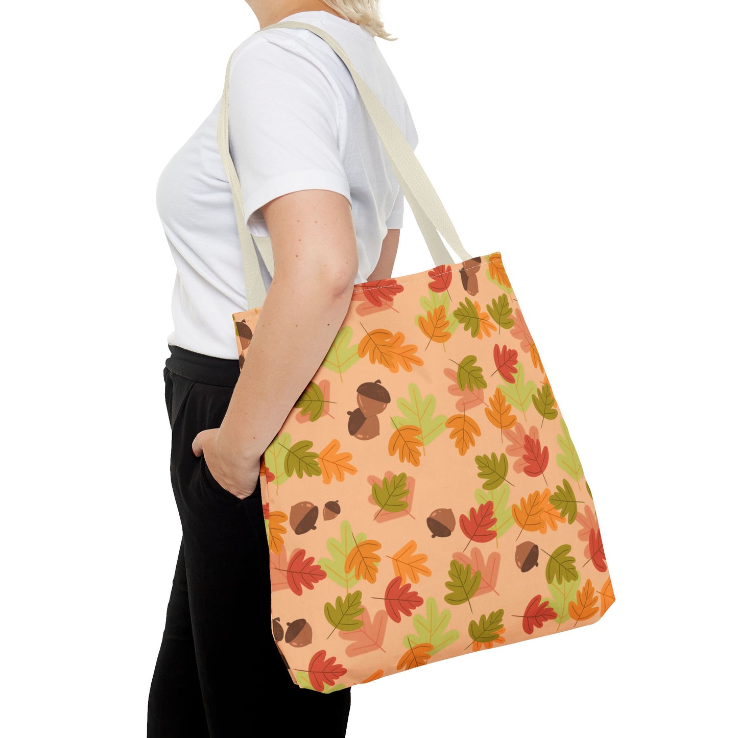 Fall Leaves Tote Bag, Eco-Friendly Shopping Bag, Autumn Style, Everyday Use, Perfect for Gift Giving