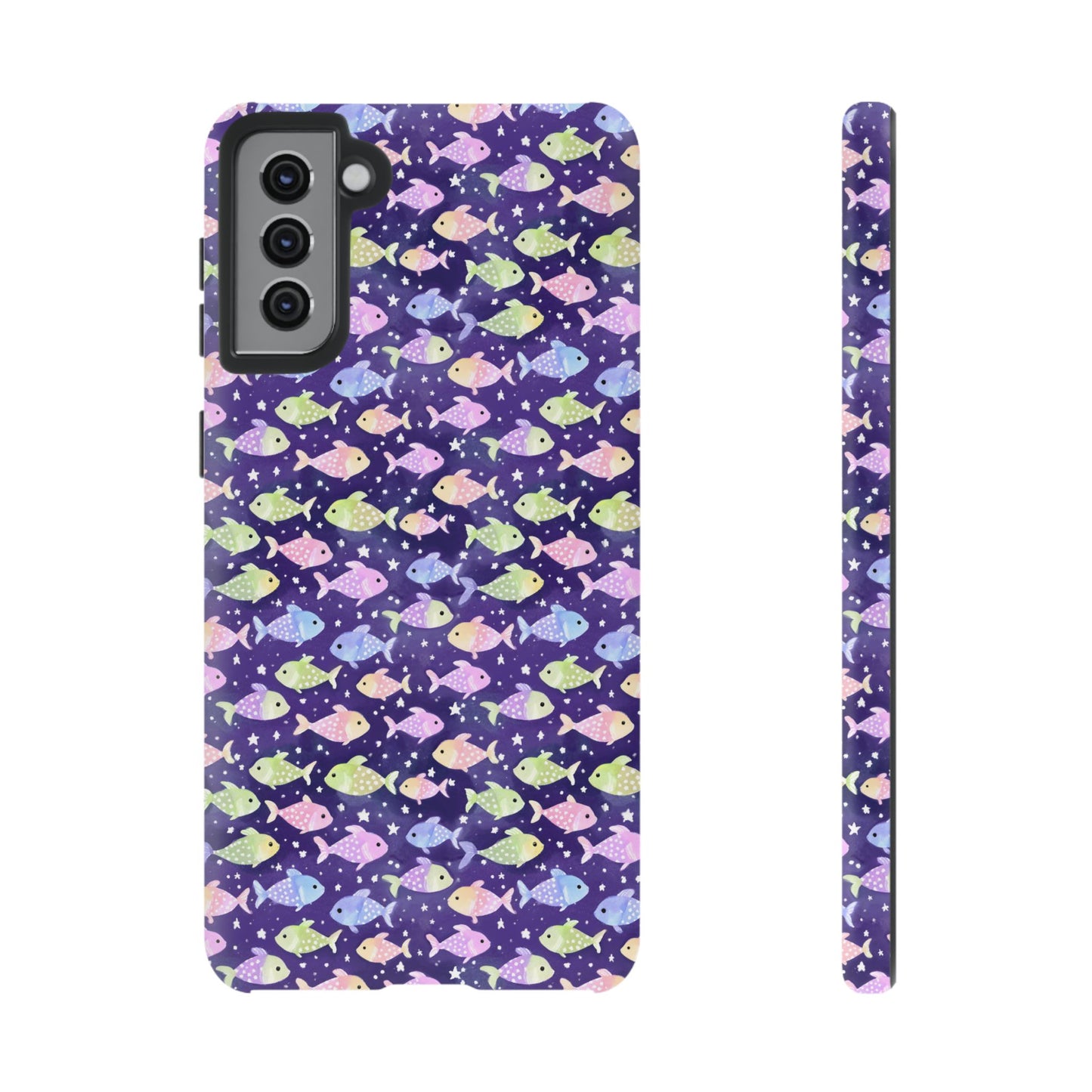 Fish And Stars | Tough Cases | Phone Case | Protective Cover | Ocean Themed | Sea Themed | Cute Phone Cover | Colorful