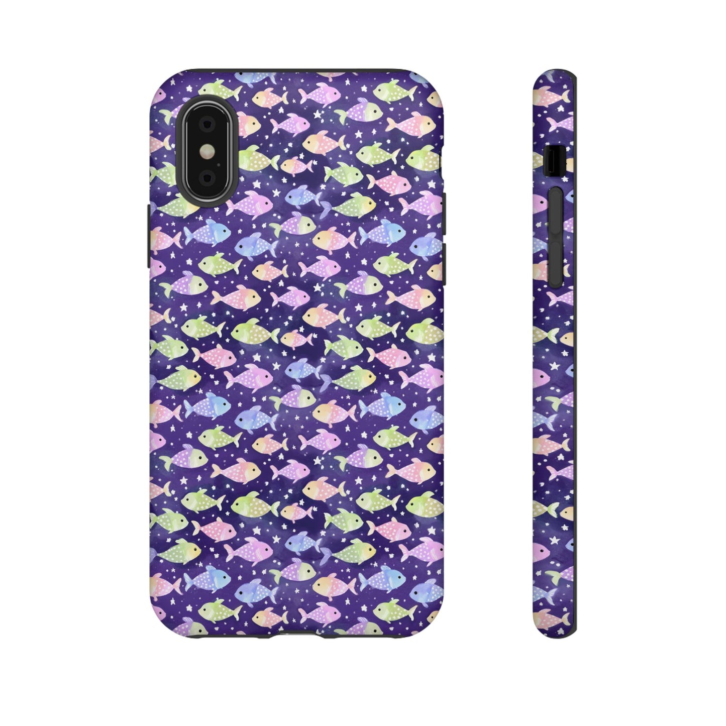 Fish And Stars | Tough Cases | Phone Case | Protective Cover | Ocean Themed | Sea Themed | Cute Phone Cover | Colorful