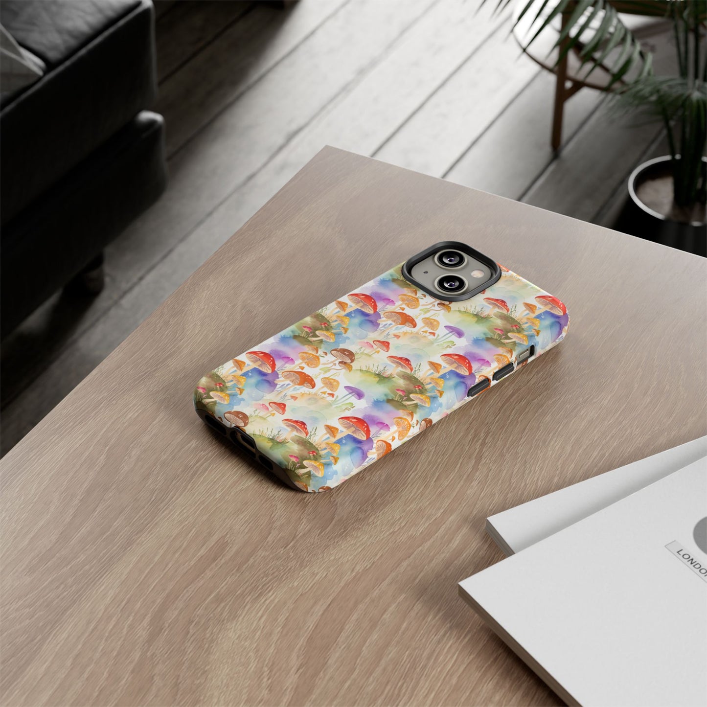 Mushroom Phone Case | Shroom Phone Cover | Hippie Themed Phone Case | Cute mushroom Pattern | Tough Case