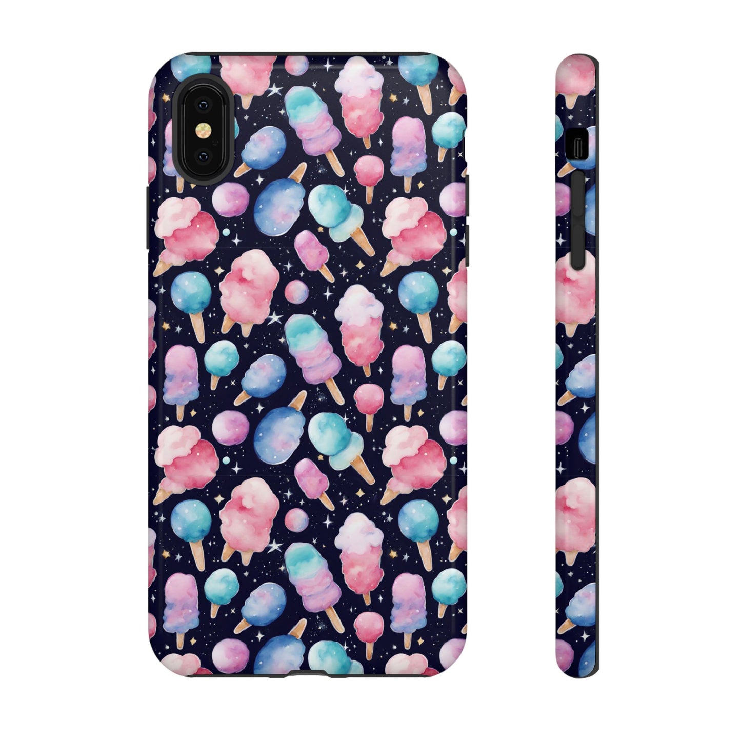 Cotton Candy Space Explosion Tough Case For iPhone Samsung