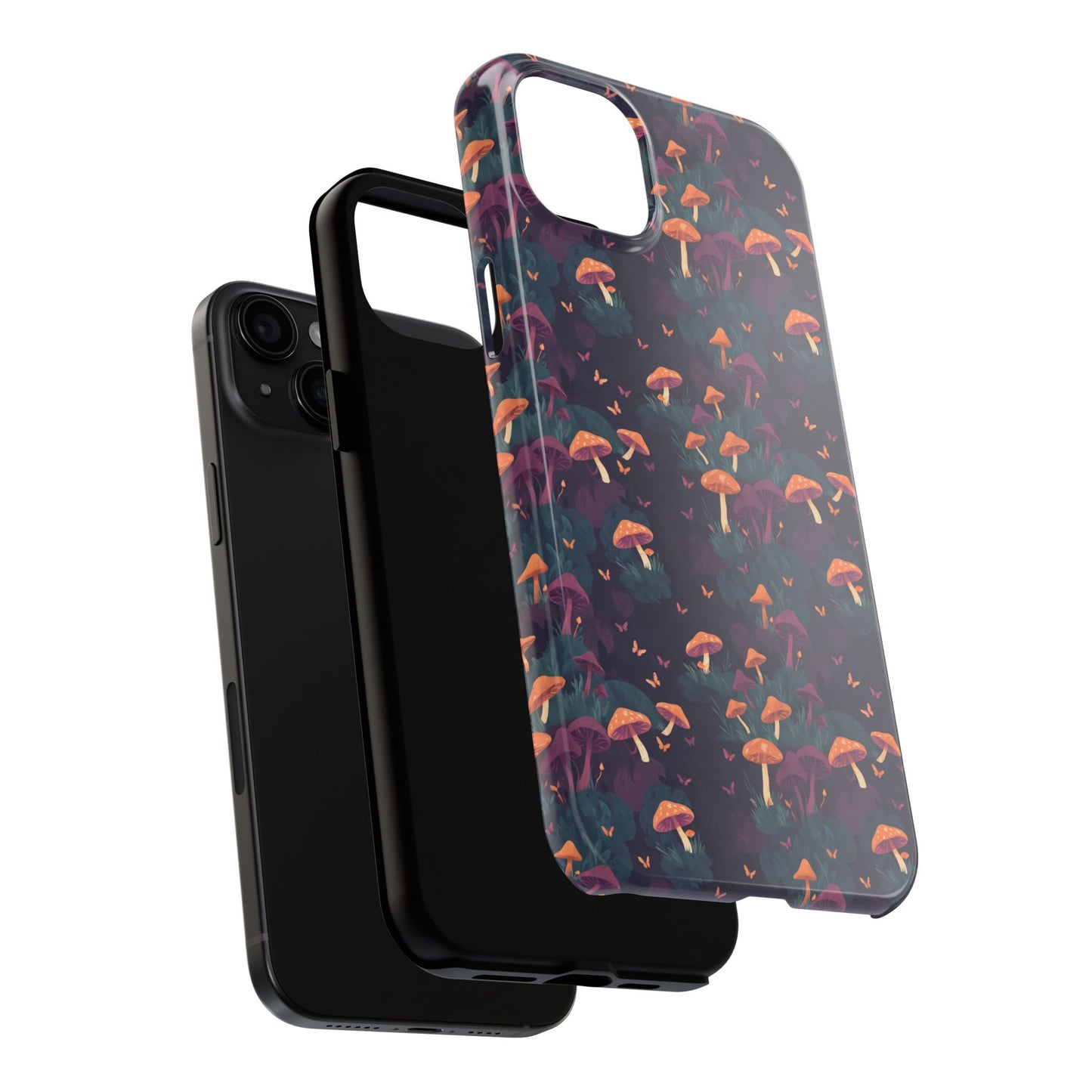 Witchy Mushroom And Moth IPhone Case | Witchy Phone Case | Mushroom Phone Case | Hippie Mushrooms | Night Moths