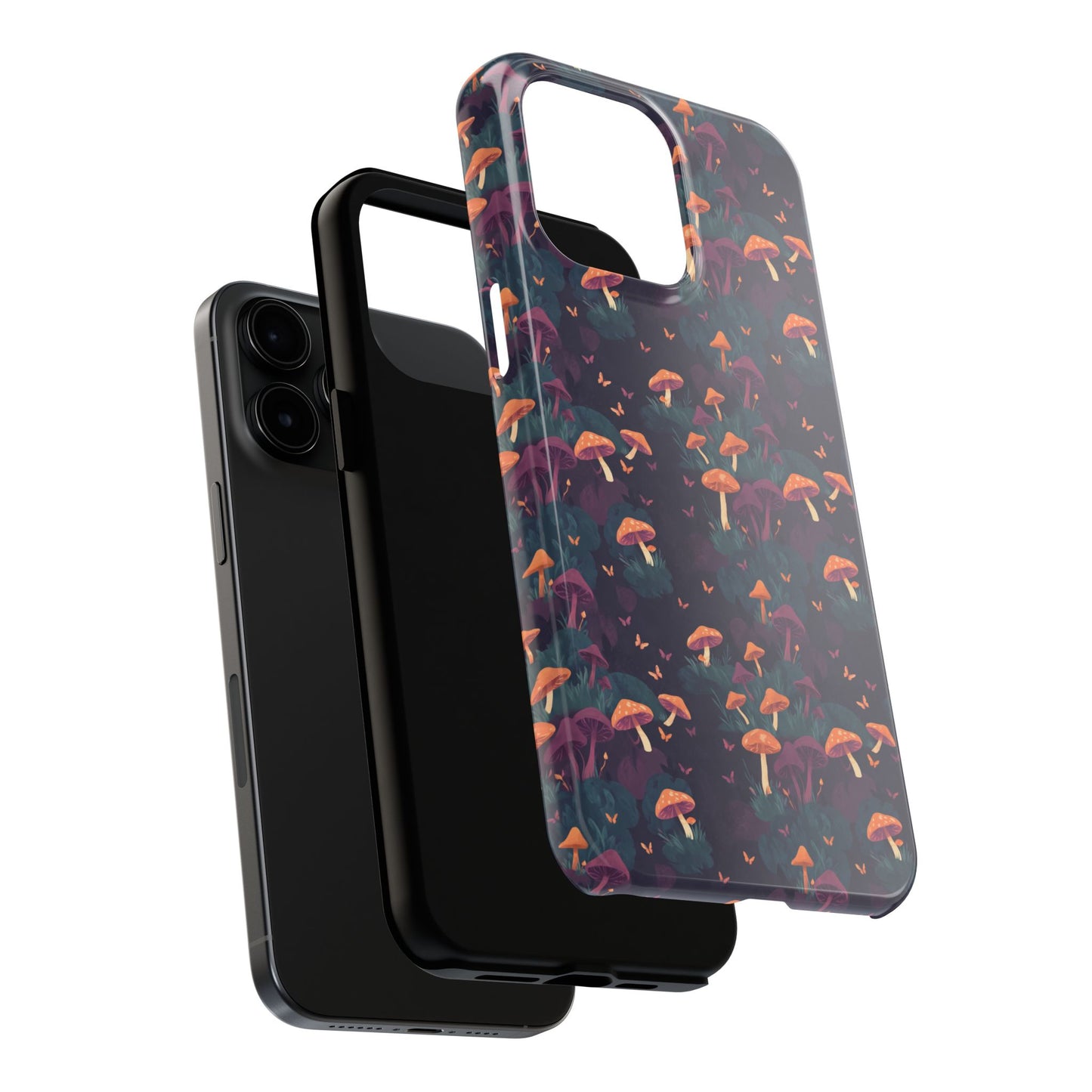 Witchy Mushroom And Moth IPhone Case | Witchy Phone Case | Mushroom Phone Case | Hippie Mushrooms | Night Moths