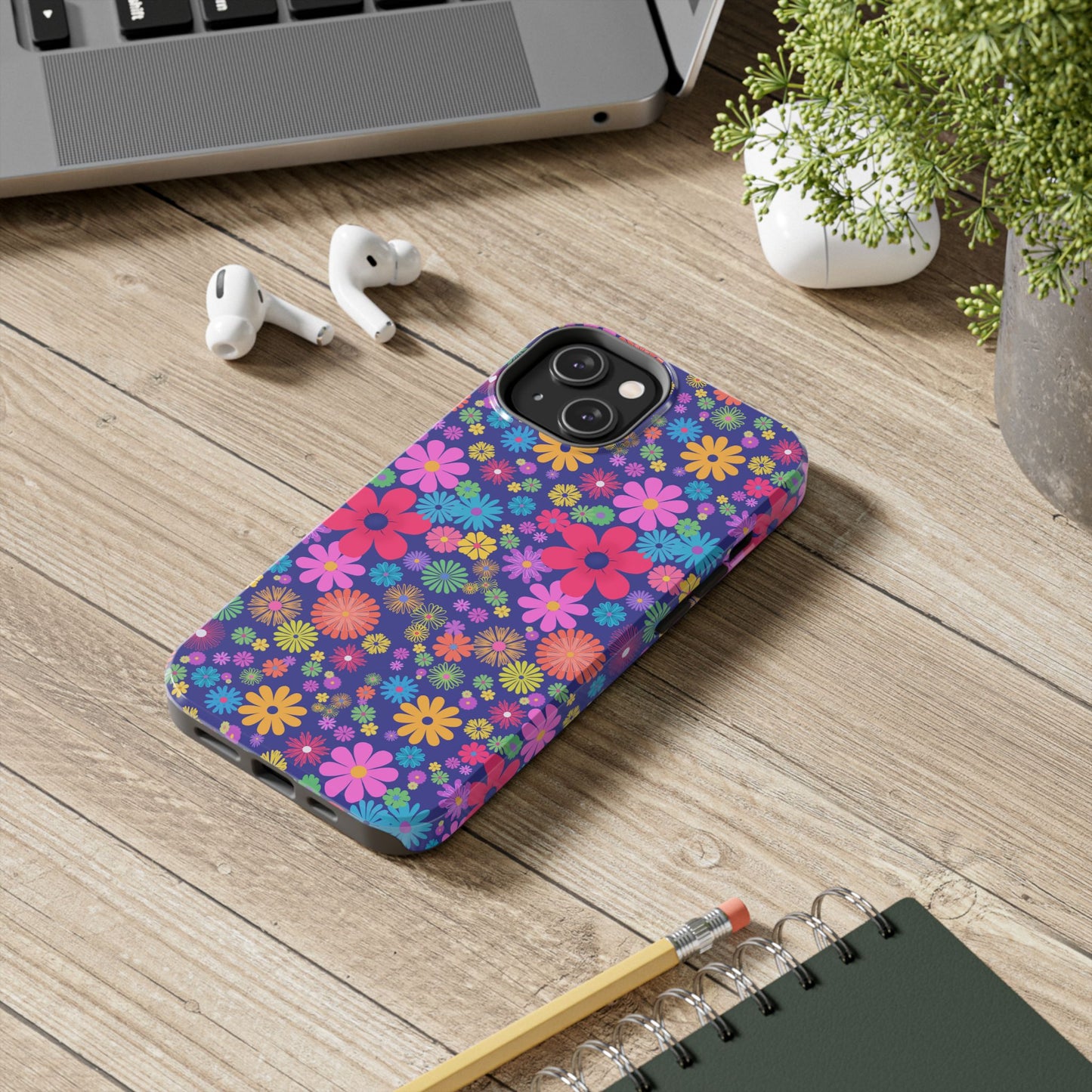 Colorful Floral Tough Phone Cases