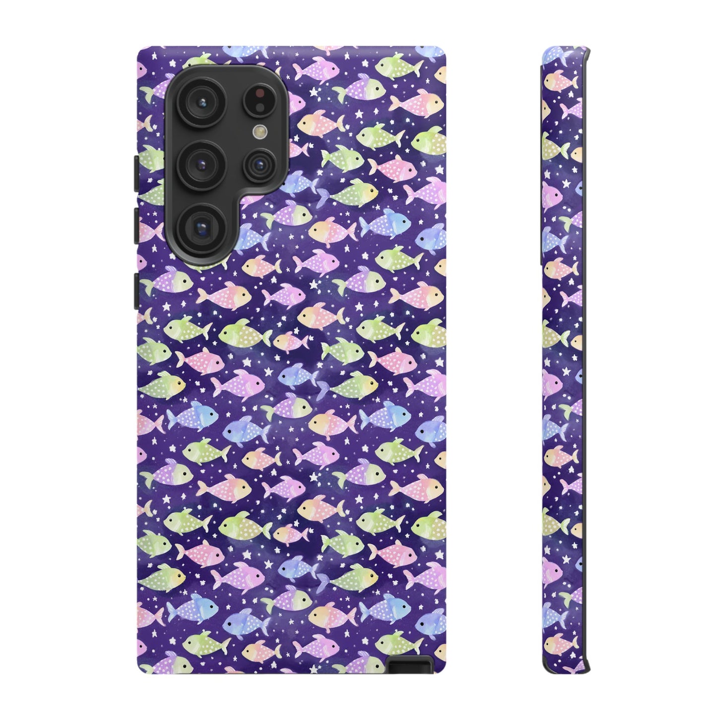 Fish And Stars | Tough Cases | Phone Case | Protective Cover | Ocean Themed | Sea Themed | Cute Phone Cover | Colorful