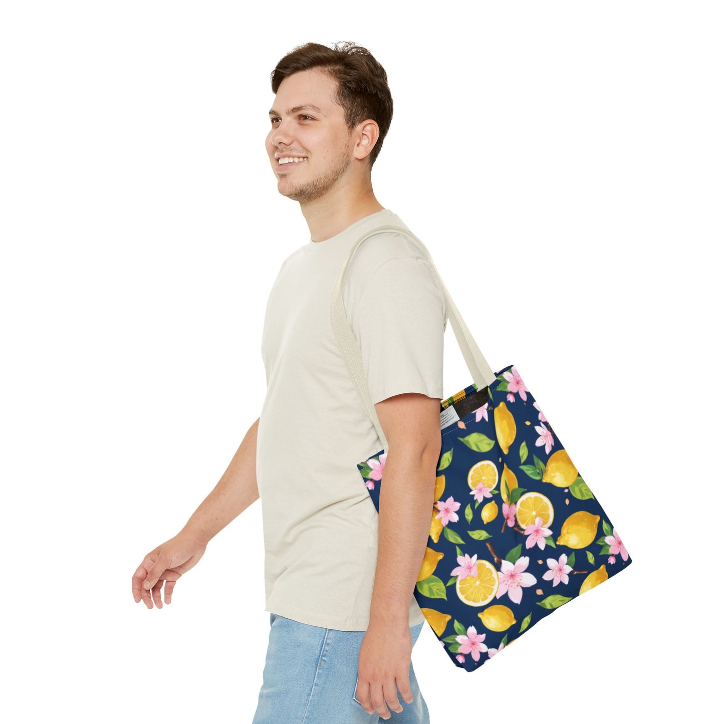 Lemon and cherry blossom Tote Bag