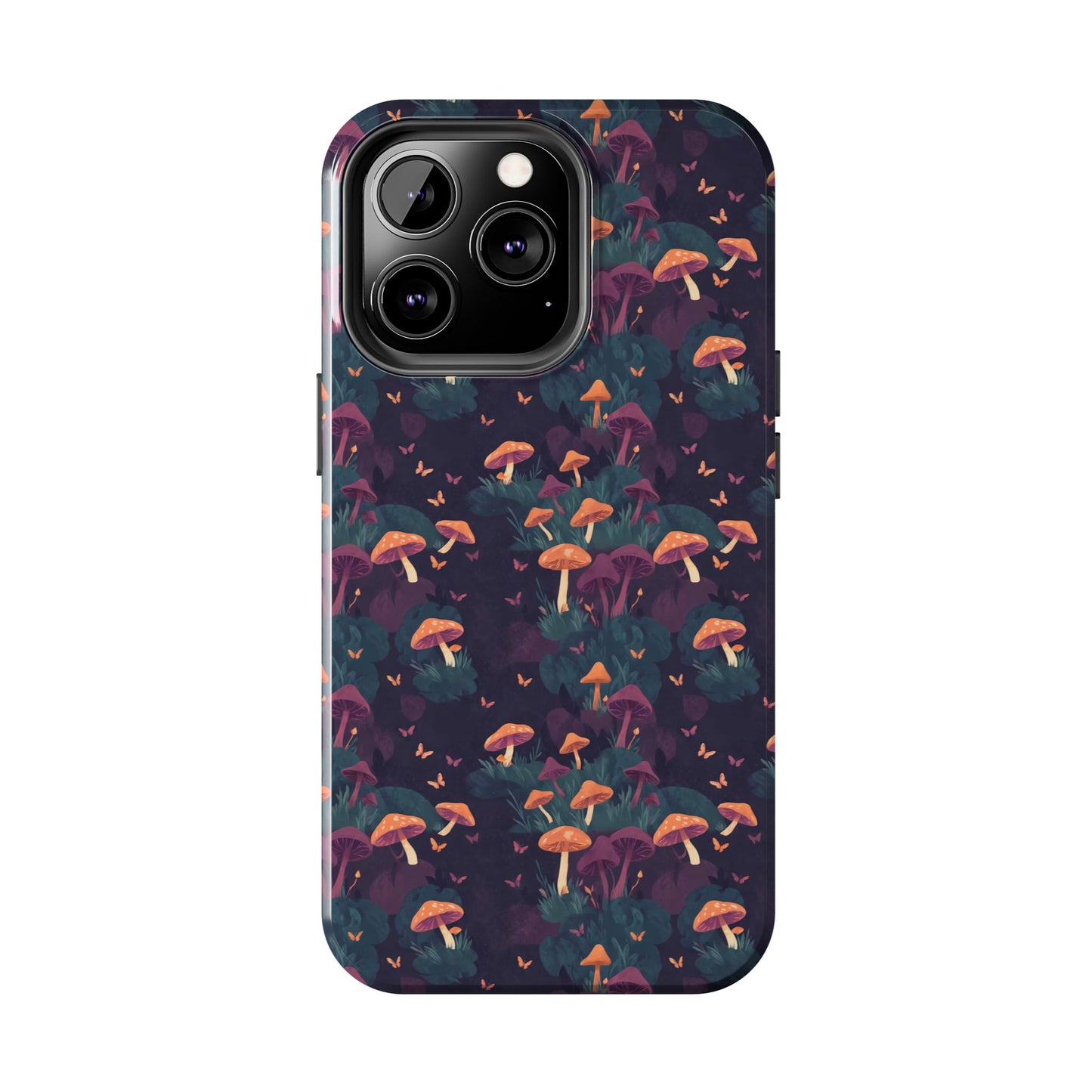 Witchy Mushroom And Moth IPhone Case | Witchy Phone Case | Mushroom Phone Case | Hippie Mushrooms | Night Moths