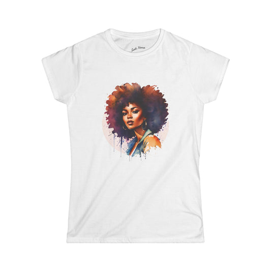 Beautiful Womens Tee Retro 70s Afro Shirt Everyday Tee
