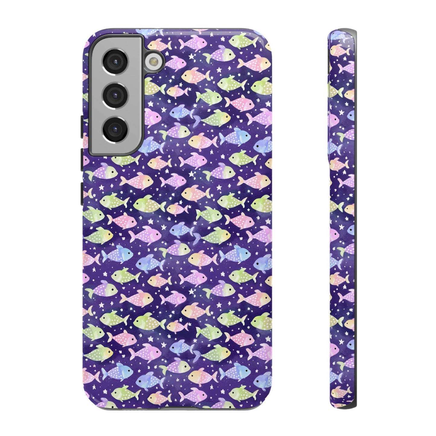 Fish And Stars | Tough Cases | Phone Case | Protective Cover | Ocean Themed | Sea Themed | Cute Phone Cover | Colorful
