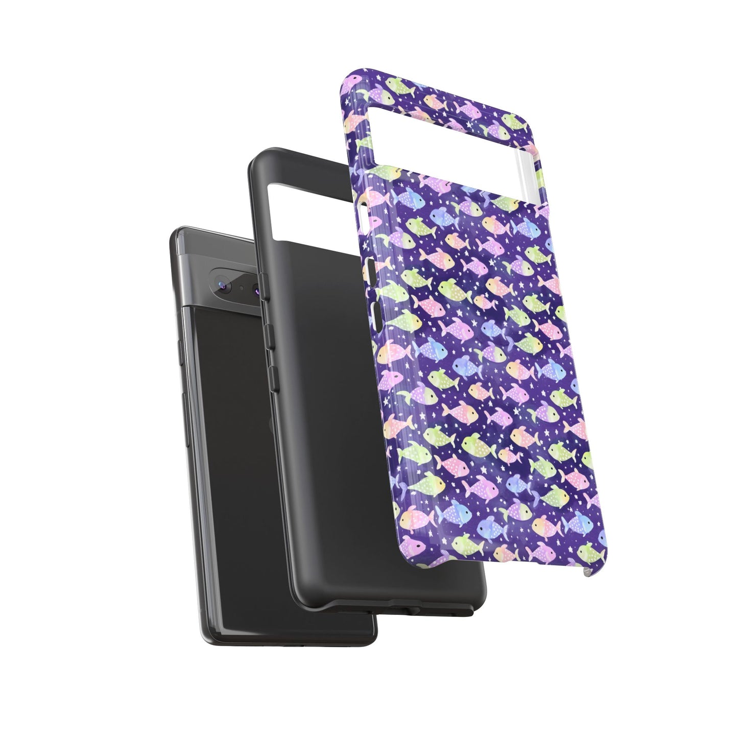 Fish And Stars | Tough Cases | Phone Case | Protective Cover | Ocean Themed | Sea Themed | Cute Phone Cover | Colorful
