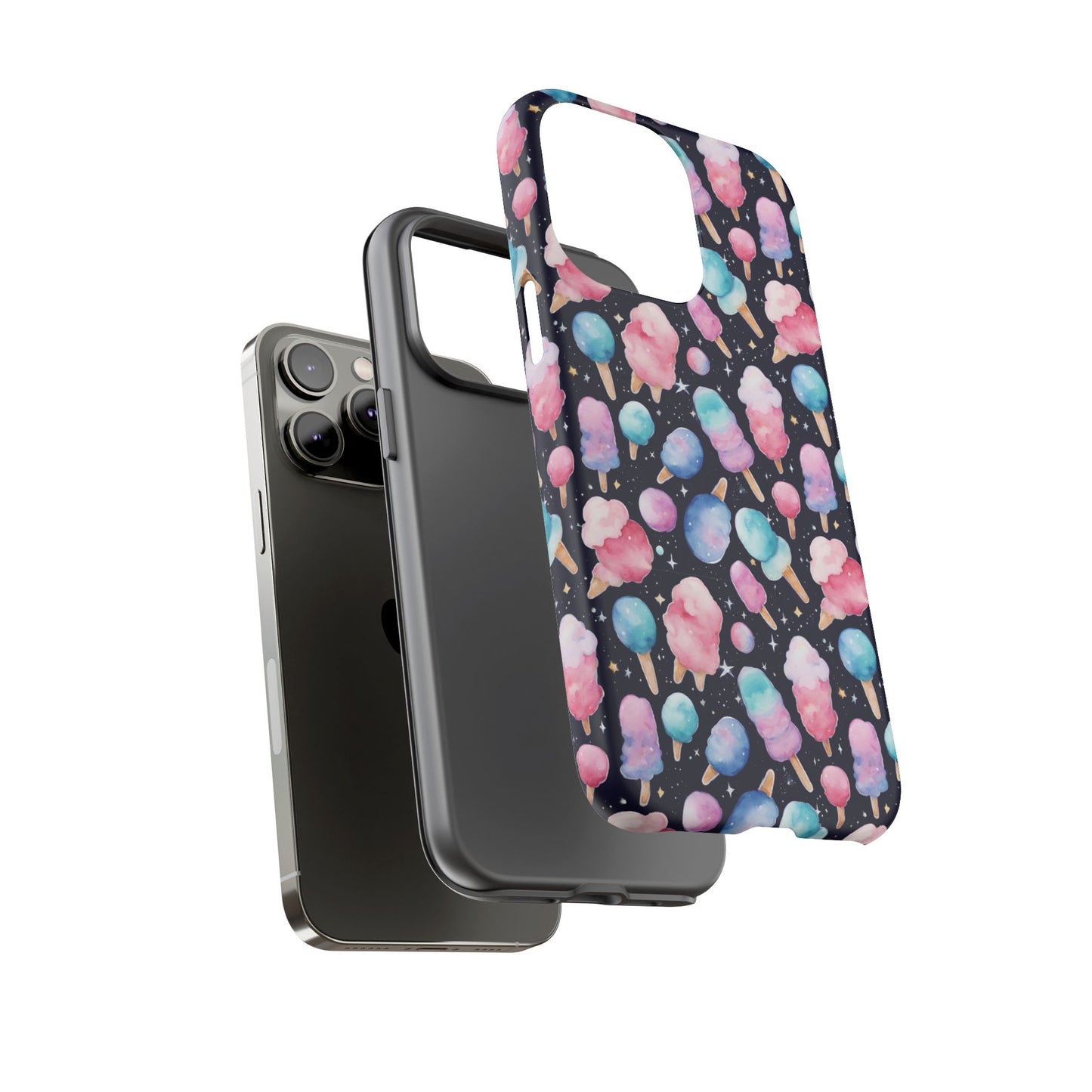 Cotton Candy Space Explosion Tough Case For iPhone Samsung
