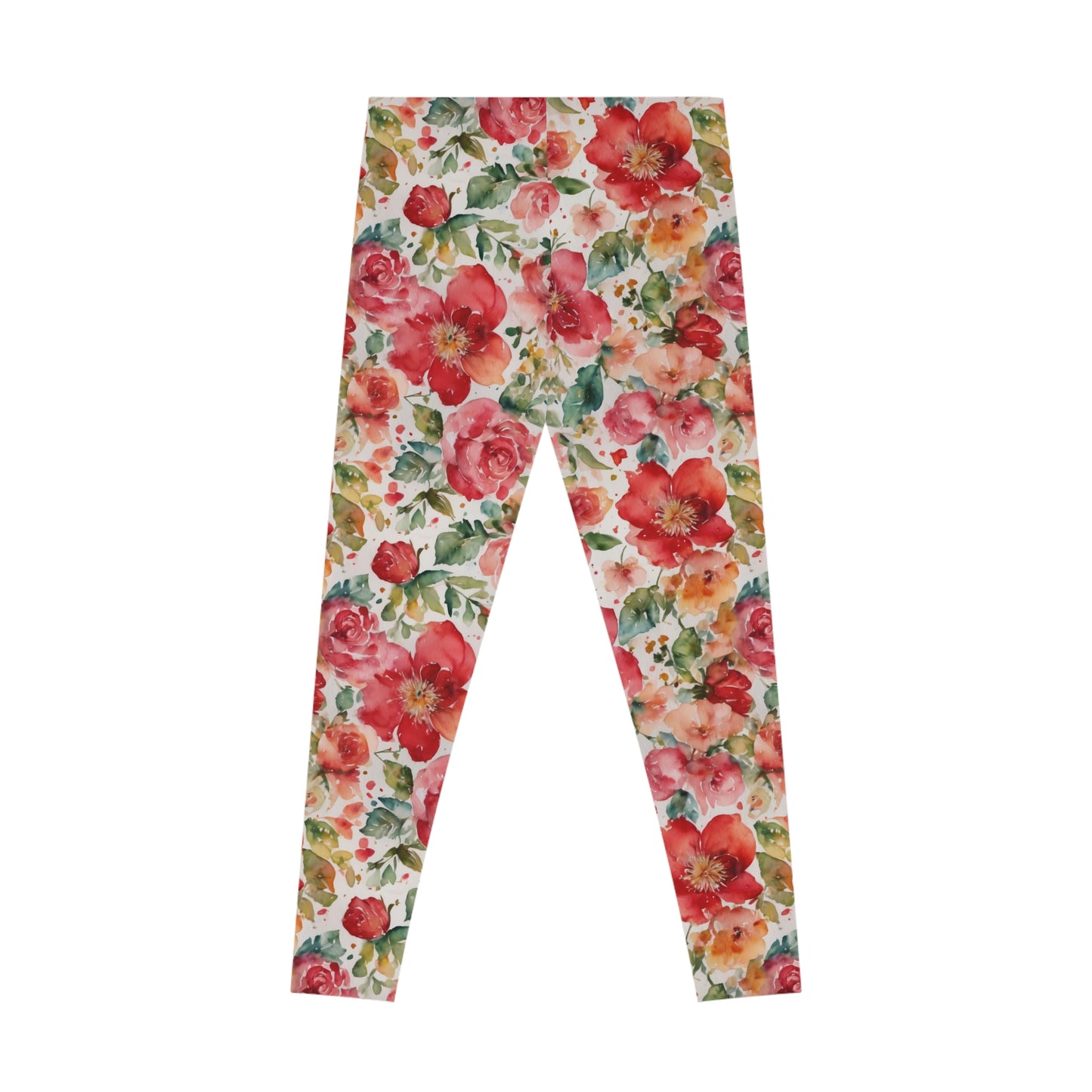 Beautiful Valentine Roses | Stretchy Leggings | Yoga Leggings | Floral Pants | Workout Leggings