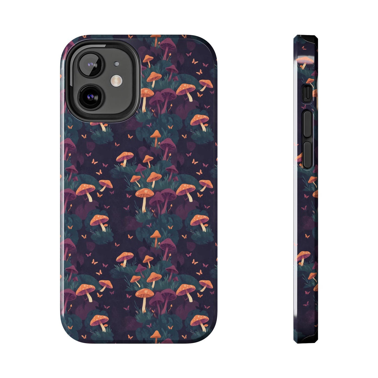 Witchy Mushroom And Moth IPhone Case | Witchy Phone Case | Mushroom Phone Case | Hippie Mushrooms | Night Moths
