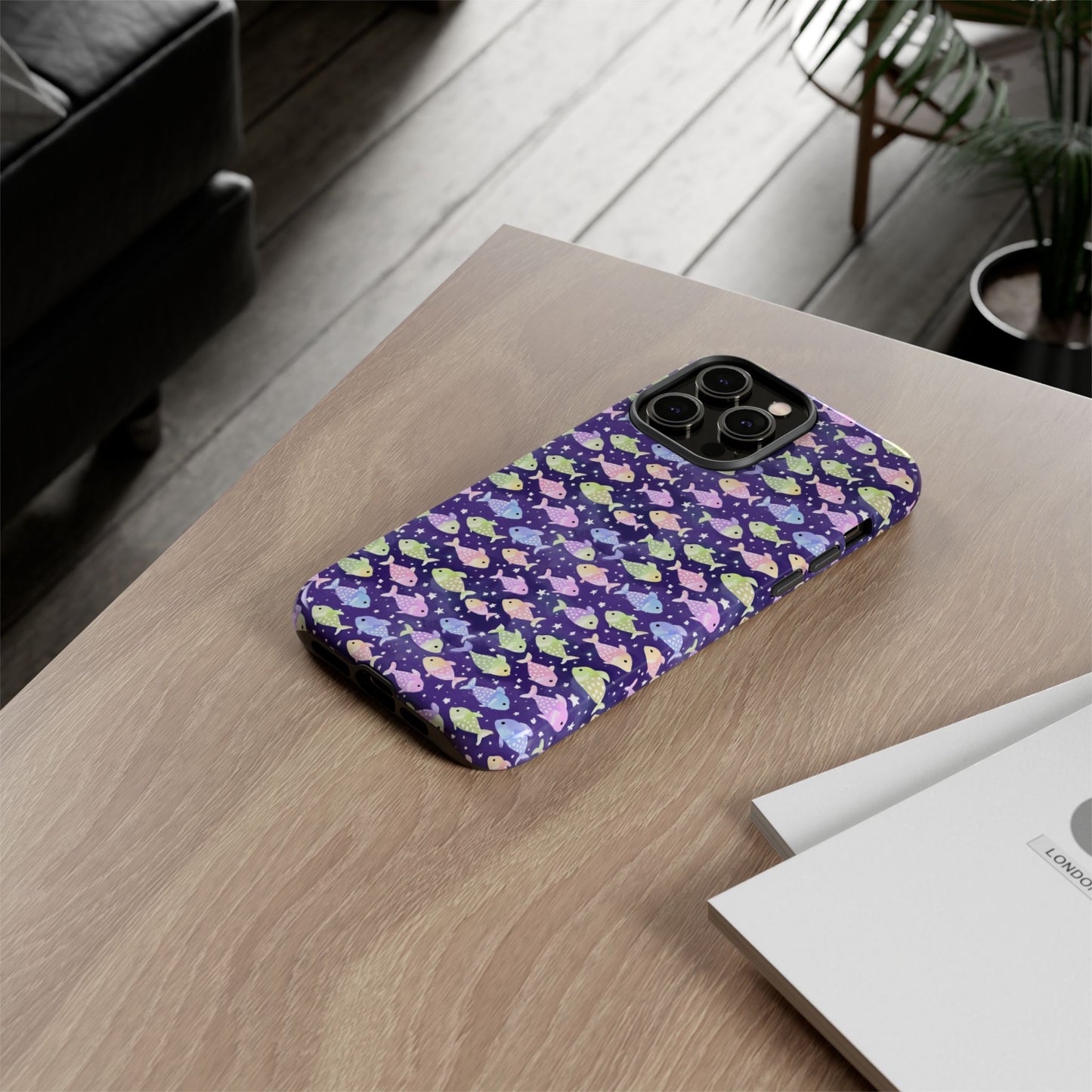 Fish And Stars | Tough Cases | Phone Case | Protective Cover | Ocean Themed | Sea Themed | Cute Phone Cover | Colorful