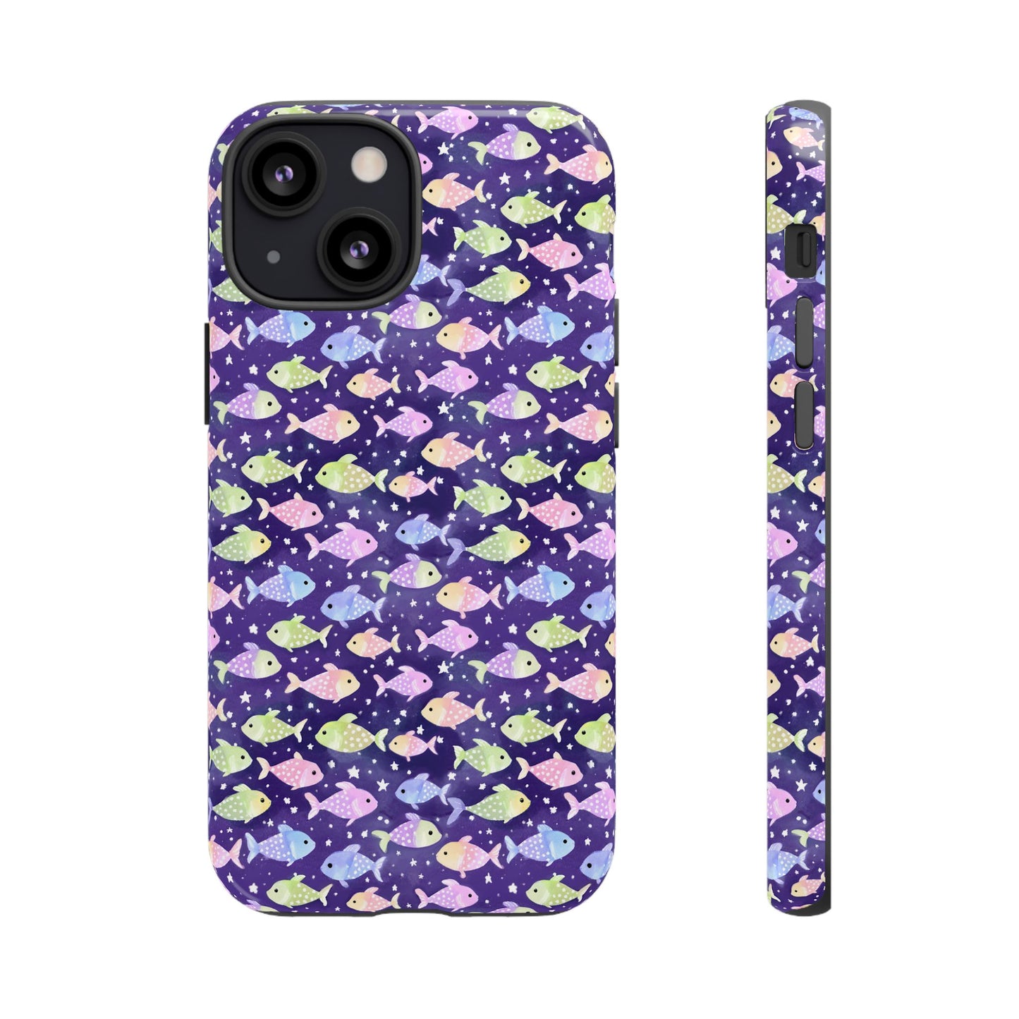 Fish And Stars | Tough Cases | Phone Case | Protective Cover | Ocean Themed | Sea Themed | Cute Phone Cover | Colorful