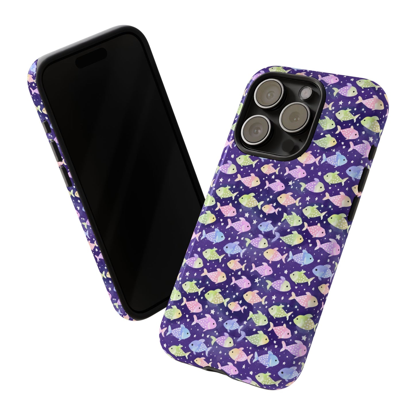 Fish And Stars | Tough Cases | Phone Case | Protective Cover | Ocean Themed | Sea Themed | Cute Phone Cover | Colorful
