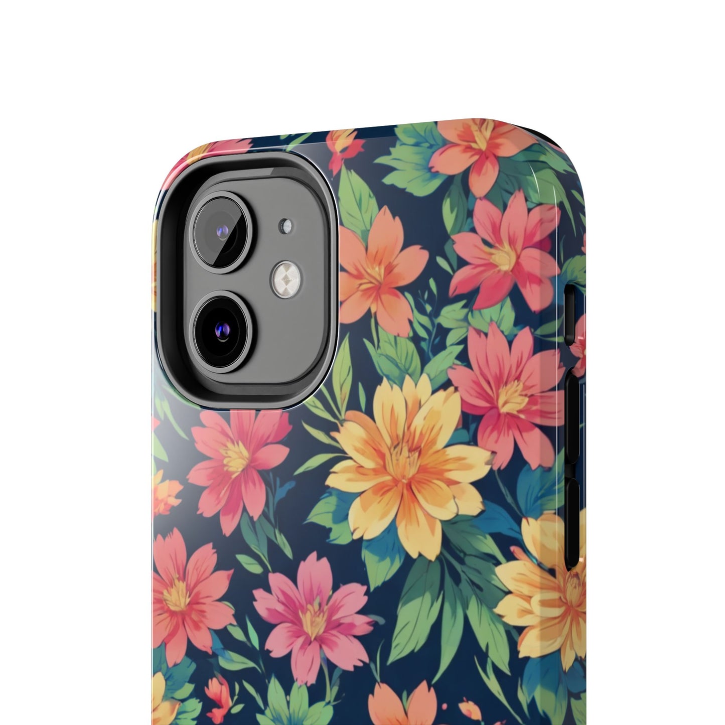 Tropical flowers Tough Phone Cases