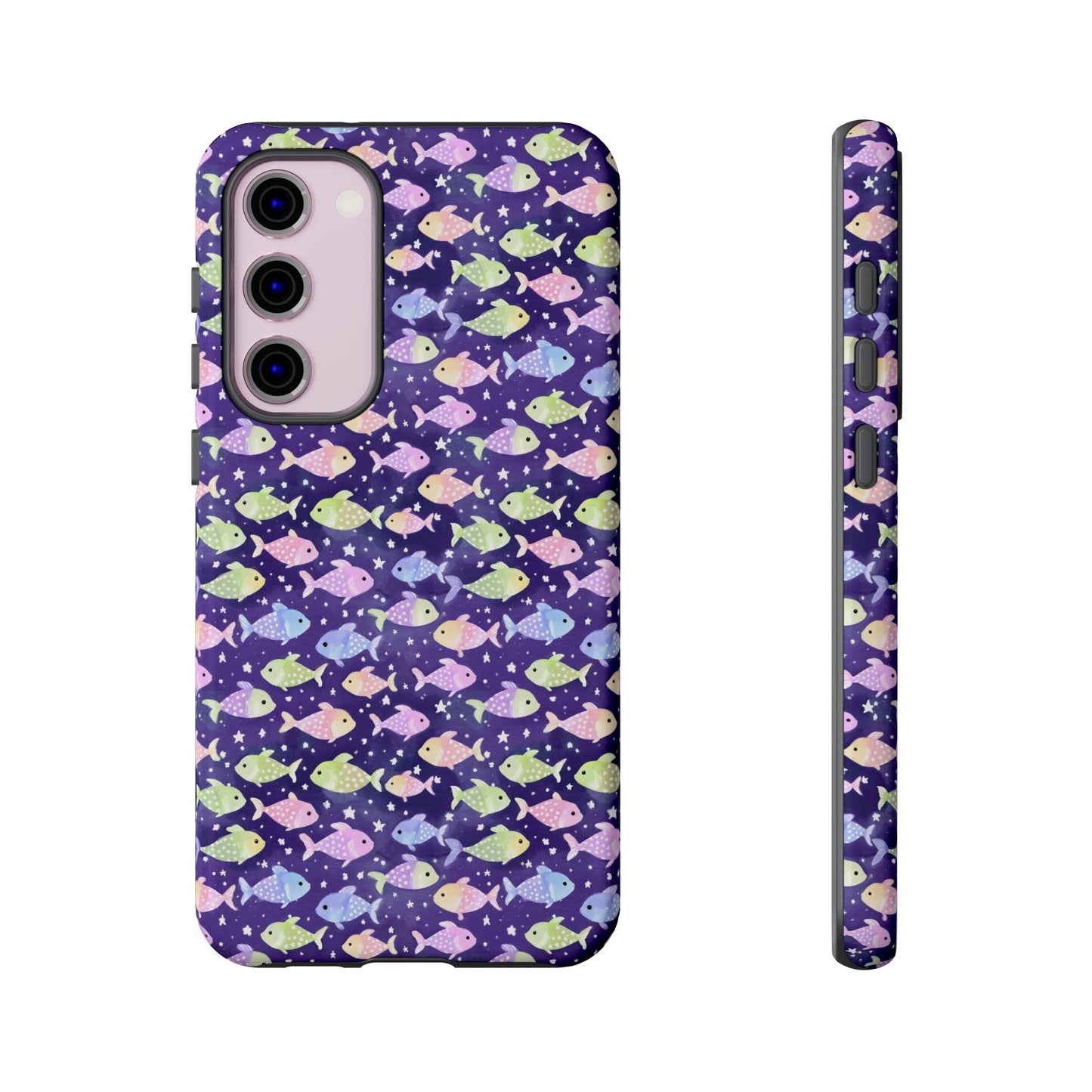 Fish And Stars | Tough Cases | Phone Case | Protective Cover | Ocean Themed | Sea Themed | Cute Phone Cover | Colorful