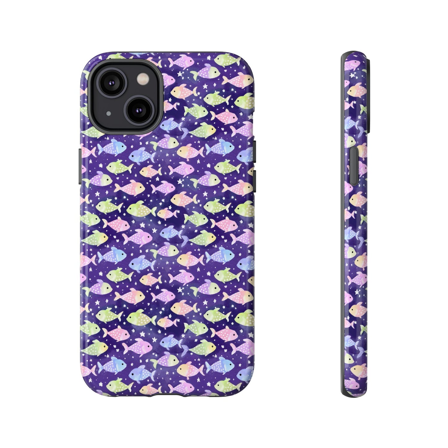Fish And Stars | Tough Cases | Phone Case | Protective Cover | Ocean Themed | Sea Themed | Cute Phone Cover | Colorful