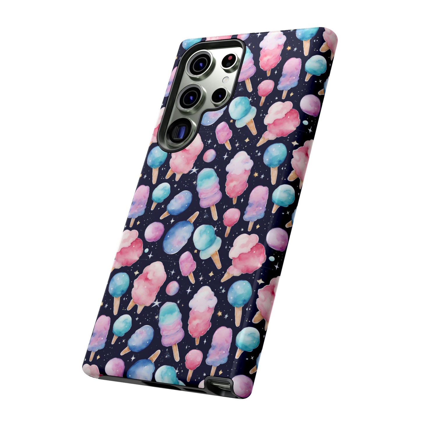 Cotton Candy Space Explosion Tough Case For iPhone Samsung