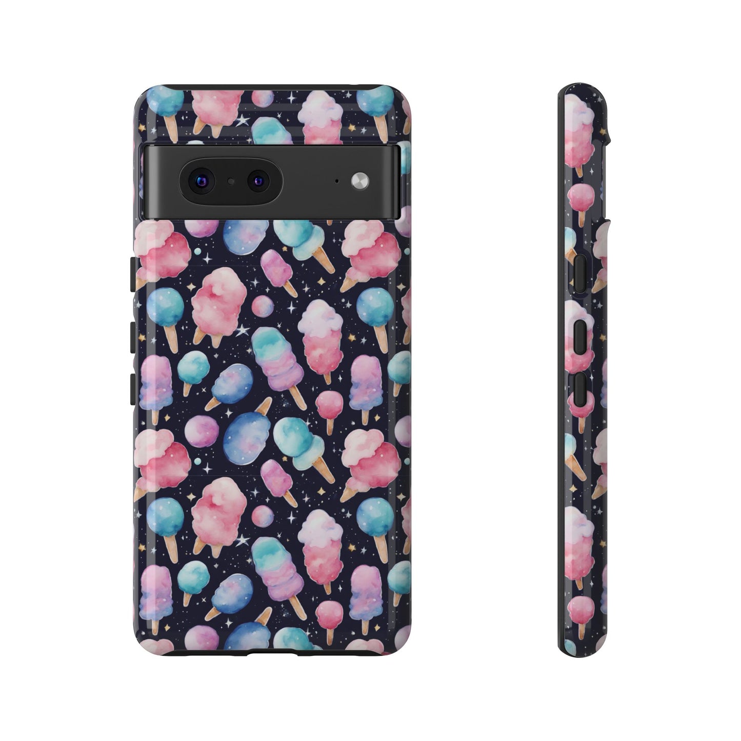 Cotton Candy Space Explosion Tough Case For iPhone Samsung