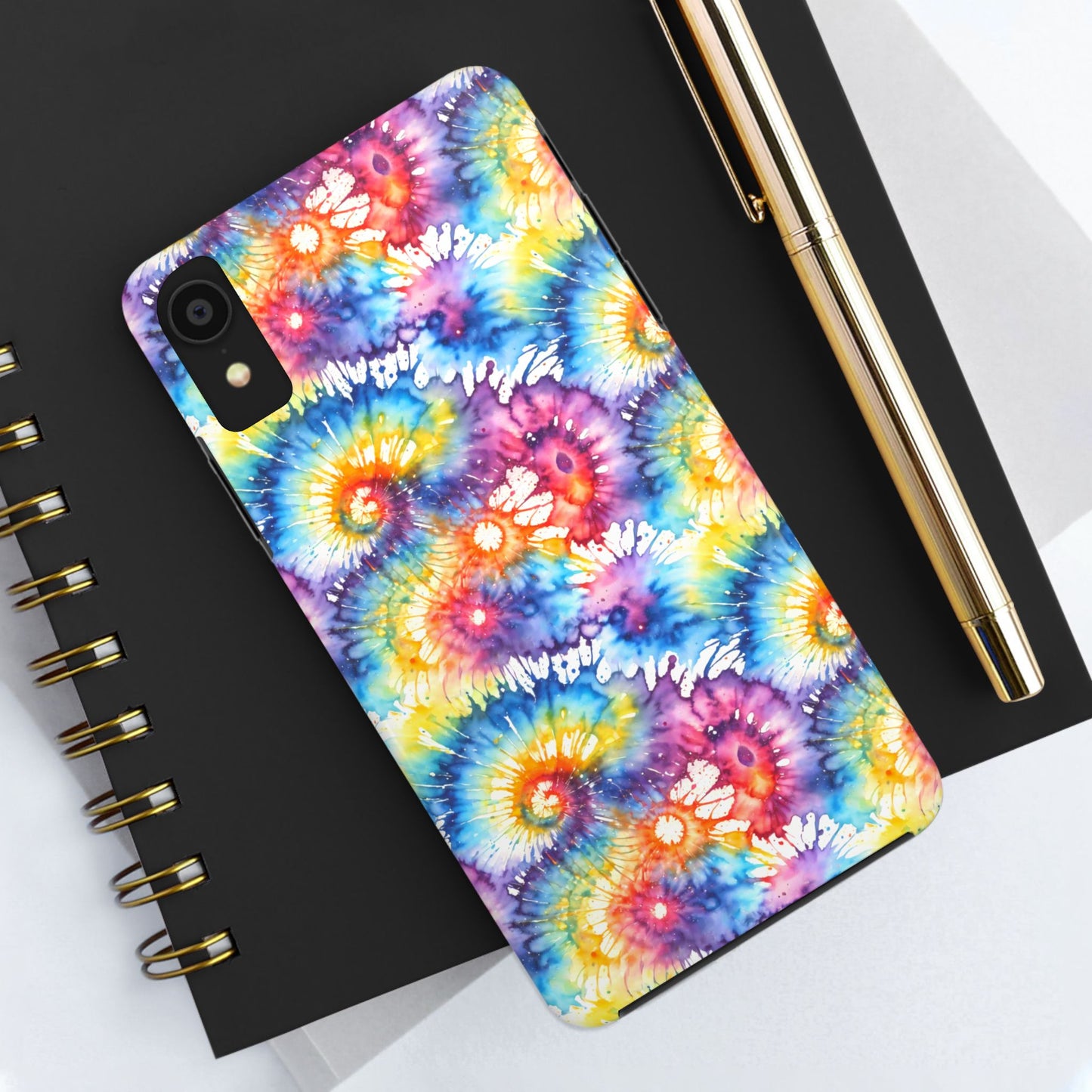 Rainbow Tye Dye Phone Case | Hippie Rainbow Phone Case | Boho Tye Dye | Tough Phone Case | Cute Rainbow Phone Case