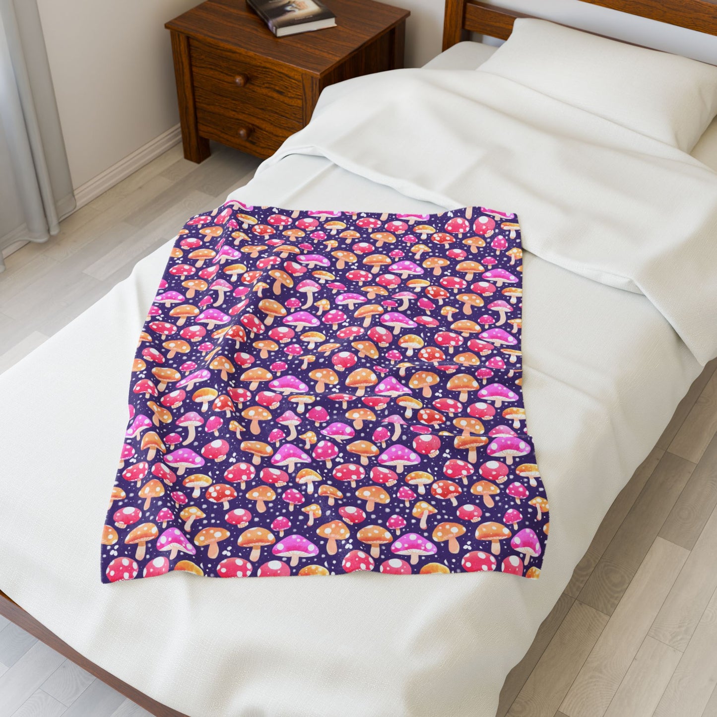 Mushroom Magic Soft Plush Blanket