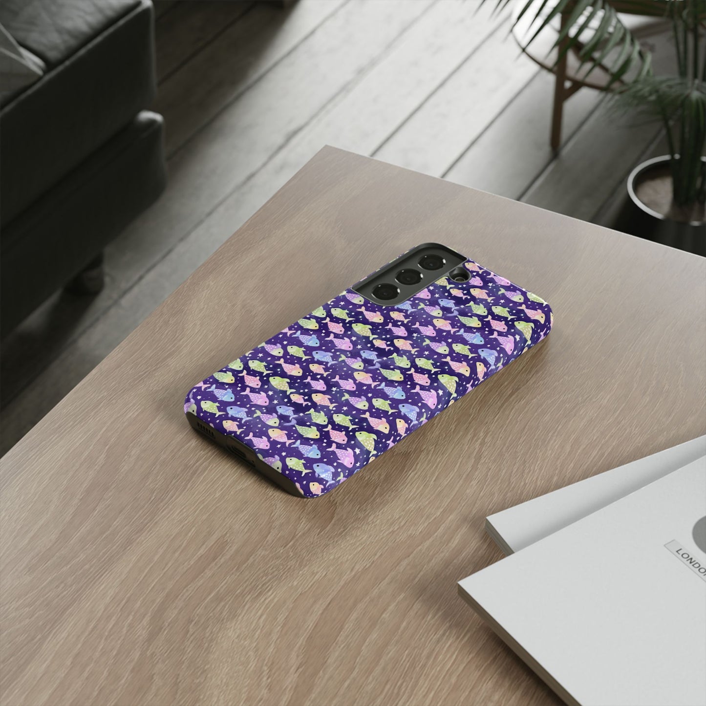 Fish And Stars | Tough Cases | Phone Case | Protective Cover | Ocean Themed | Sea Themed | Cute Phone Cover | Colorful