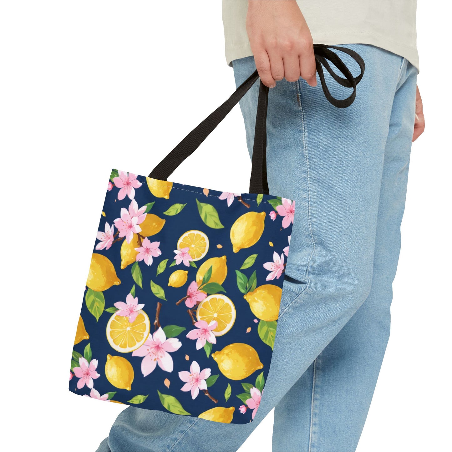 Lemon and cherry blossom Tote Bag