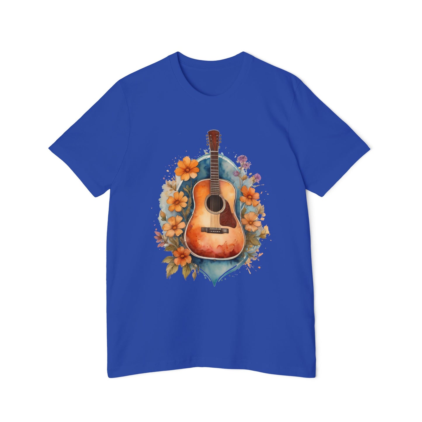 Retro Guitar Tshirt | 70s Style Guitar Tee | Guitar Tshirt | Vintage Boho Shirt | Music Lover Shirt | musician gift | Gift For Friend