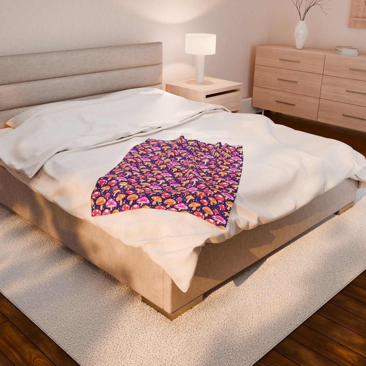 Mushroom Magic Soft Plush Blanket