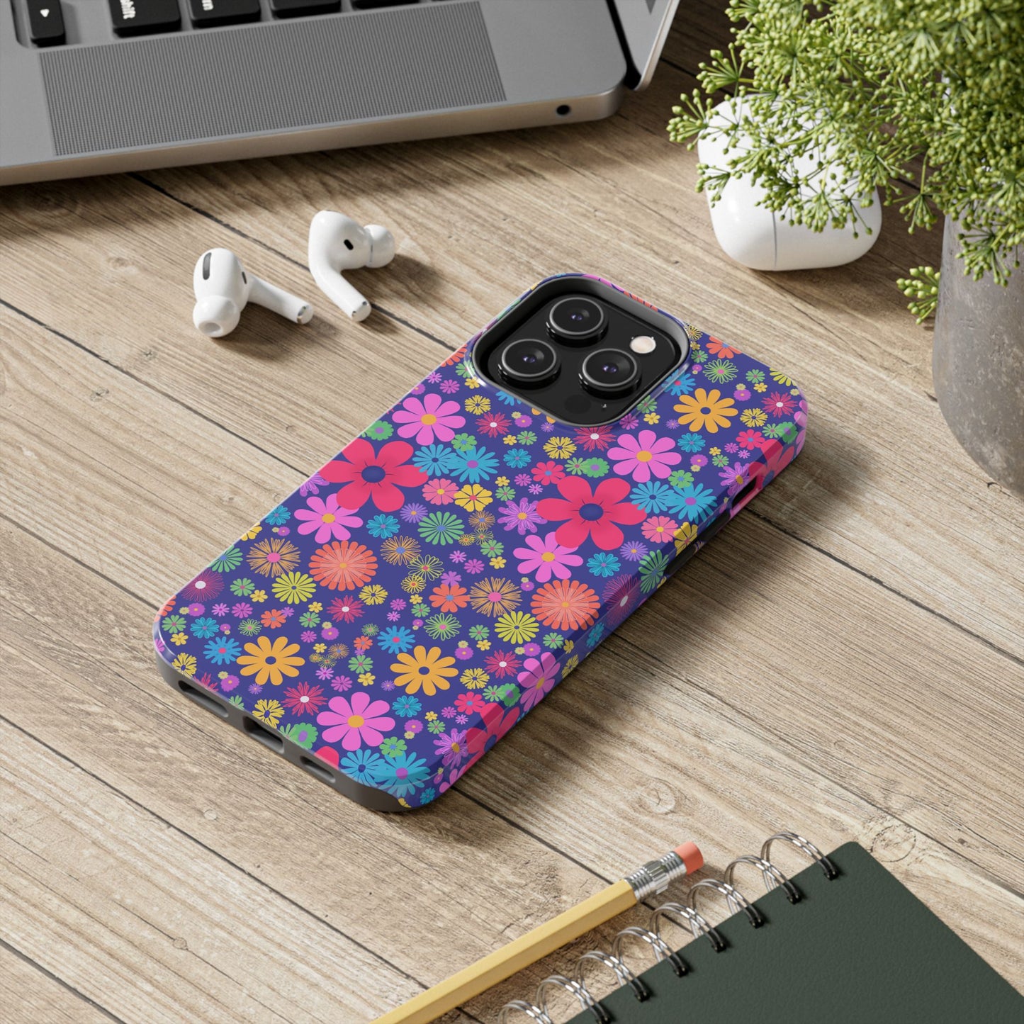 Colorful Floral Tough Phone Cases