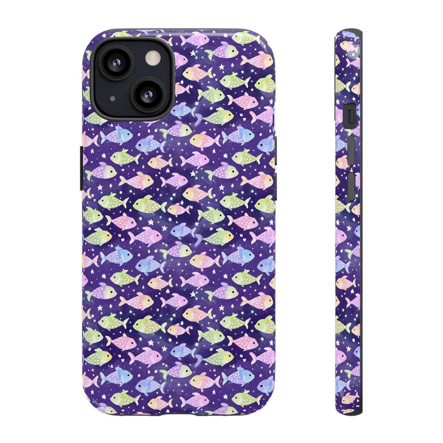Fish And Stars | Tough Cases | Phone Case | Protective Cover | Ocean Themed | Sea Themed | Cute Phone Cover | Colorful