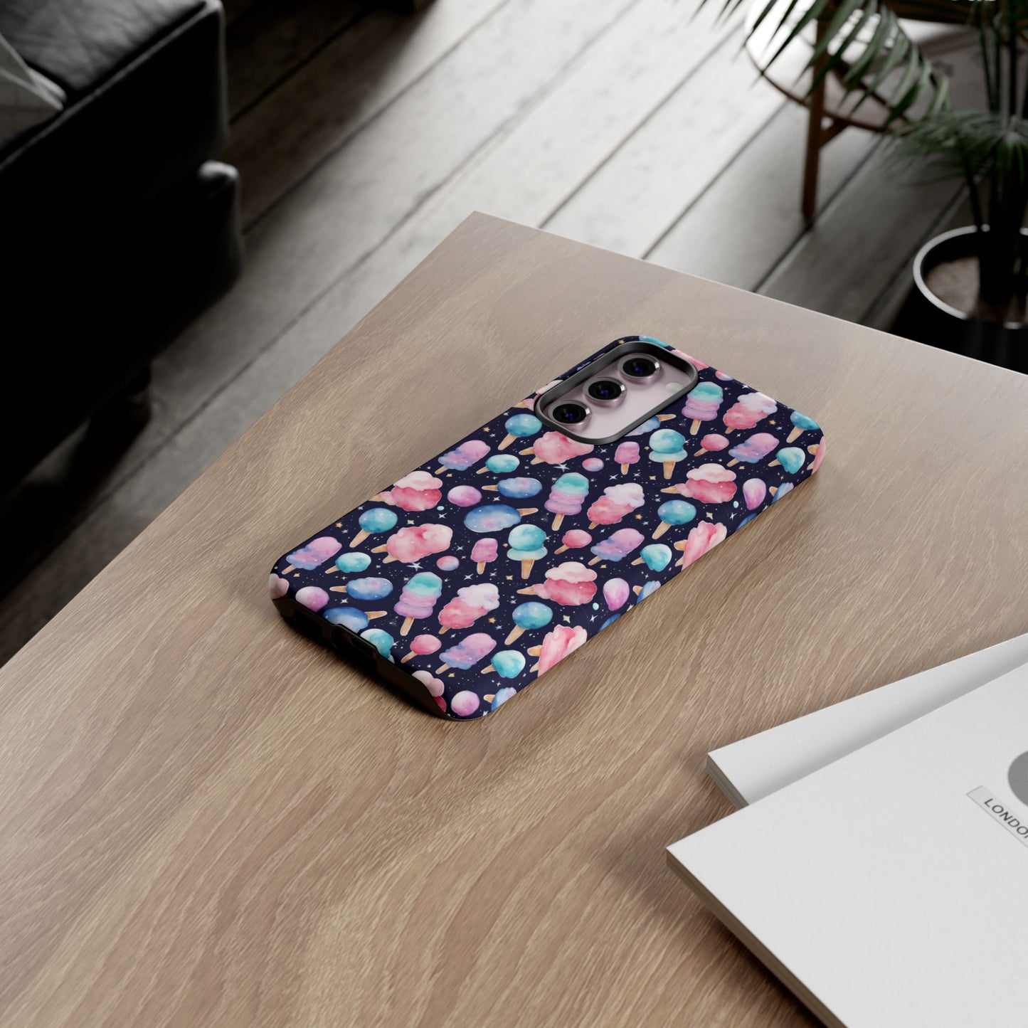 Cotton Candy Space Explosion Tough Case For iPhone Samsung