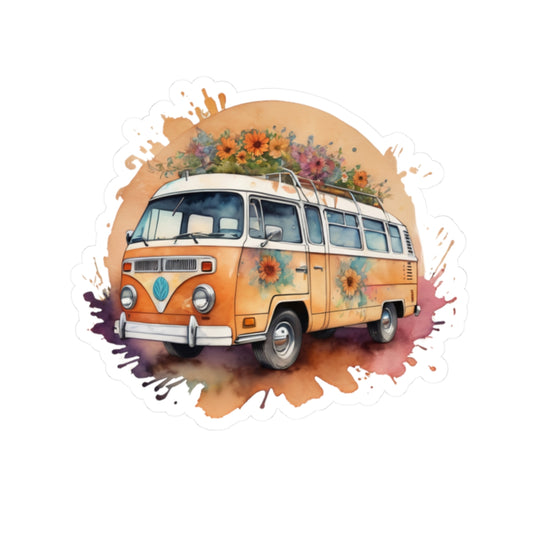 Hippie Bud Kiss-Cut Stickers